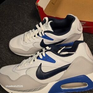 Nike Air Max Correlate Mens Sneakers White Obsidian Navy Blue size M 11.5